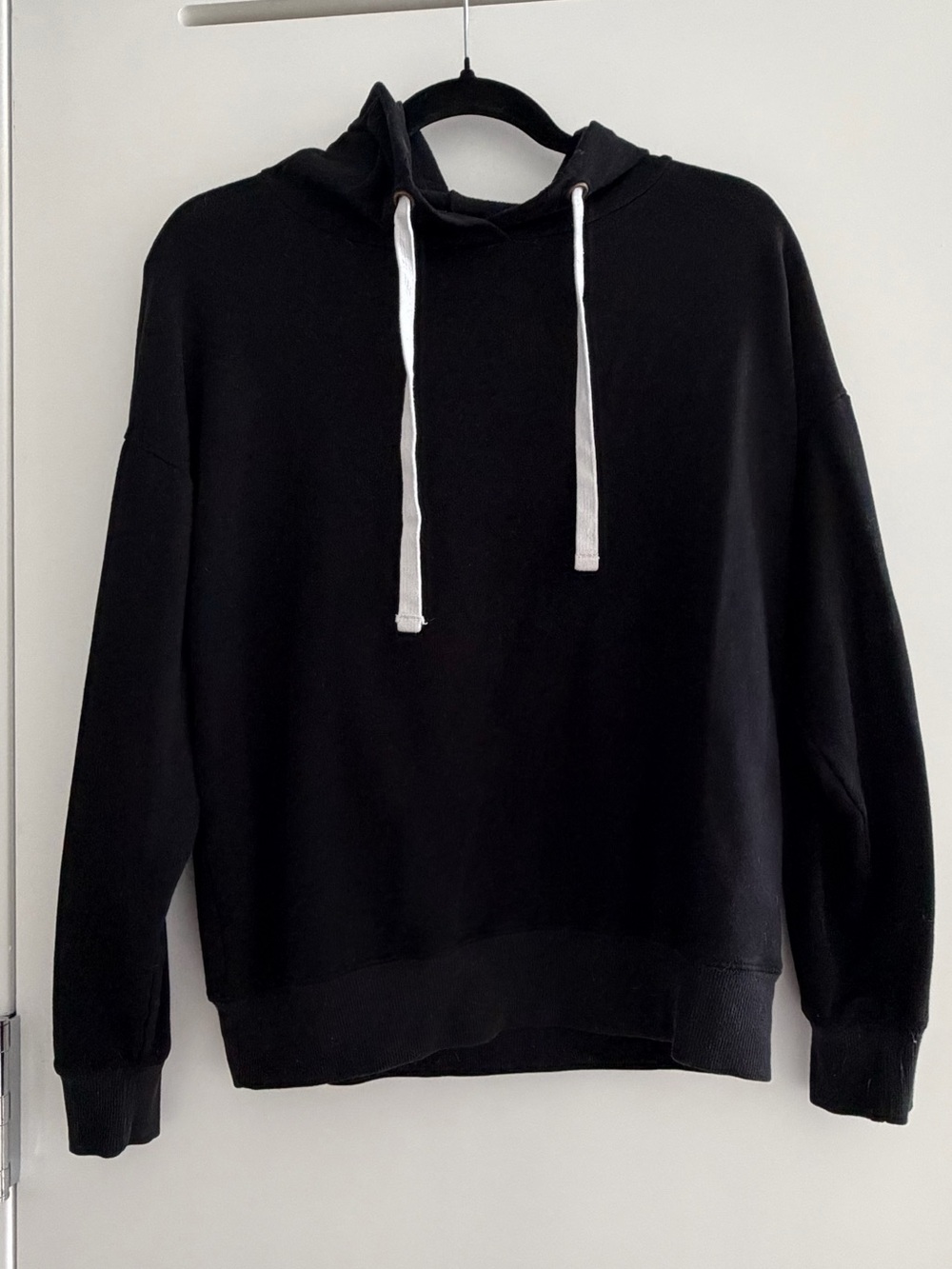 Buffalo by David Bitton - Black Hoodie with White Drawstrings